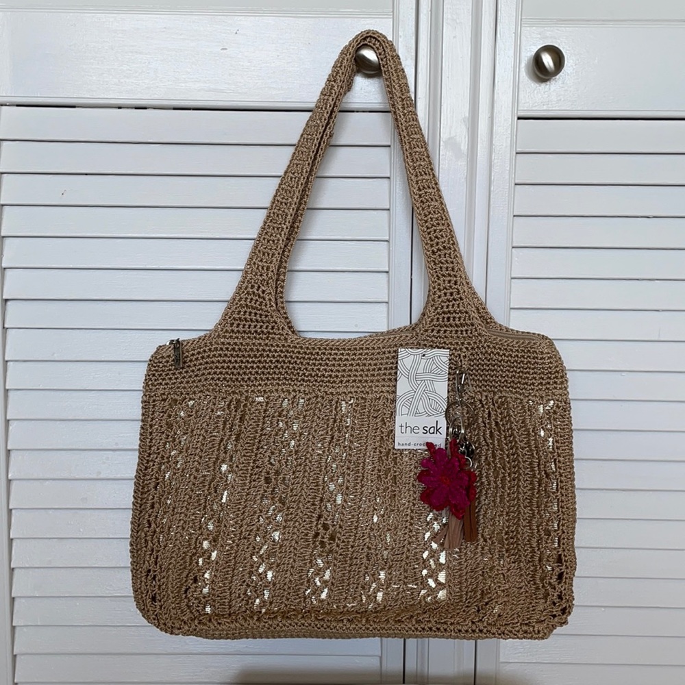 The SAK Classic Medium Tote BambooSilver